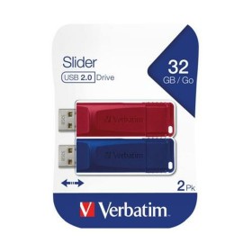 Pendrive Verbatim Slider 2 Stücke Bunt 32 GB