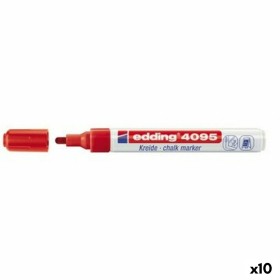 Rotuladores de tiza líquida Edding 4095 Rojo (10 U