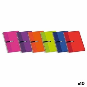 Cuaderno ENRI Multicolor Tapa blanda Din A4 80 Hojas (10