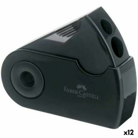 Sacapuntas Faber-Castell Sleeve Negro (12 Unidades