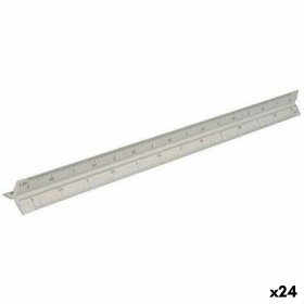 Scale ruler Faber-Castell Triangular White 30 cm (