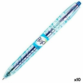 Bolígrafo de gel Pilot B2P 07 Retráctil Azul 0,4 mm (10