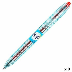 Gel pen Pilot B2P 07 Retractable Red 0,4 mm (10 Units)