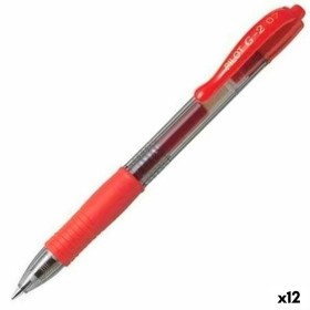 Gel pen Pilot G-2 07 Red 0,4 mm (12 Units)