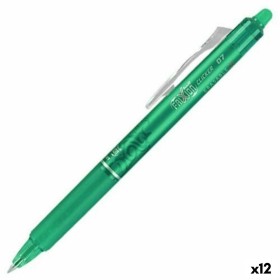 Crayon Pilot Frixion Clicker Encre effaçable Vert 0,4 mm (12