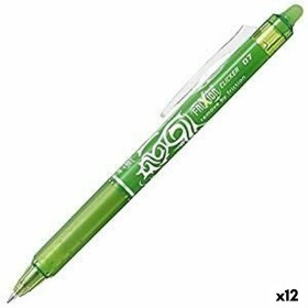 Bolígrafo Pilot Frixion Clicker Tinta borrable Verde 0,4 mm 12