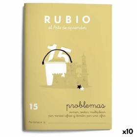 Cahier de maths Rubio Nº15 A5 Espagnol 20 Volets (10 Unités)