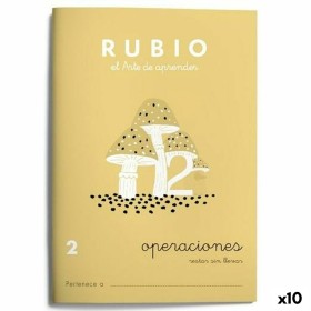 Cuaderno de matemáticas Rubio Nº2 A5 Español 20 Hojas (10