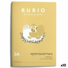 Caderno quadriculado Rubio Nº 3A A5 Espanhol 20 Folhas (10