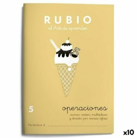 Mathematik-Heft Rubio Nº 5 A5 Spanisch 20 Bettlaken (10 Stück)