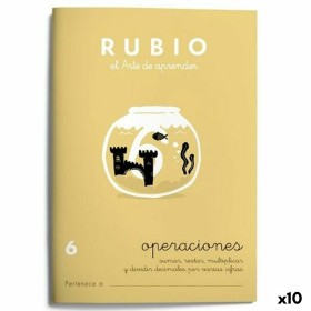 Cuaderno de matemáticas Rubio Nº 6 A5 Español 20 Hojas (10