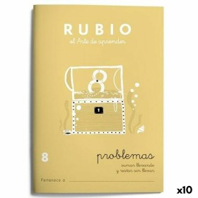 Cuaderno de matemáticas Rubio Nº 8 A5 Español 20 Hojas (10