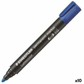 Rotulador permanente Staedtler Lumocolor 352-3 Azul (10
