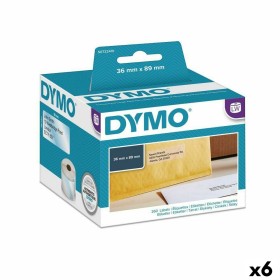 Rollo de Etiquetas Dymo 89 x 36 mm LabelWriter™ Transparente (6