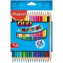 Lápices de colores Maped Duo Color' Peps Multicolor 18 Piezas