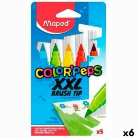 Rotuladores Maped Color' Peps Jumbo XXL Multicolor 5 Piezas (6
