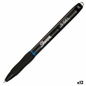 Bolígrafo de gel Sharpie S-Gel Retráctil Azul 0,7 mm (12