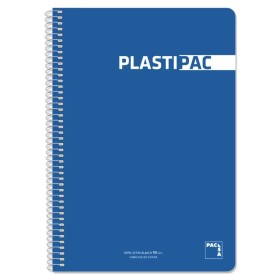 Cuaderno Pacsa Plastipac Azul Azul oscuro Din A4 5 Piezas 80