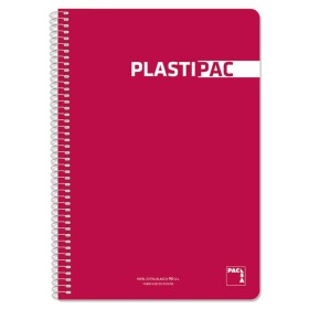 Cuaderno Pacsa Plastipac Rojo Rojo Oscuro Din A4 5 Piezas 80