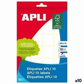 Etiquetas adhesivas Apli Blanco 10 Hojas 31 x 100 mm (10