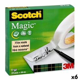 Cinta Adhesiva Scotch Magic 810 Transparente 25 mm