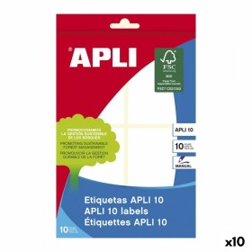 Etiquetas adhesivas Apli Blanco 10 Hojas 50 x 70 mm (10