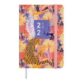 Diary Finocam Natural Tiger School 2023-2024 Multicolour 11,8 x