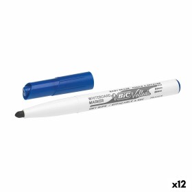 Rotulador para Pizarra Bic Velleda 1741 Azul Blanco (12