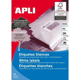 Etiquetas adhesivas Apli  Blanco Papel 500 Hojas 7