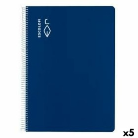 Cuaderno ESCOLOFI Azul A4 Din A4 40 Hojas (5 Unida
