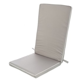 Almofada para cadeiras 123 x 48 x 4 cm Cinzento
