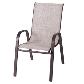 Garden chair Neila 56 x 68 x 93 cm Brown Steel