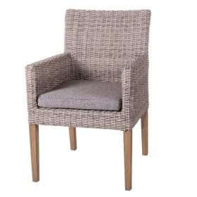 Garden chair Patsy Grey Wood Rattan 58 x 63 x 86 c
