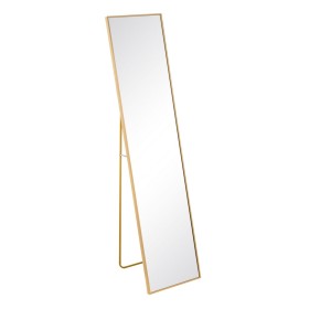 Espejo Dorado Aluminio Cristal 35 x 2,5 x 151 cm