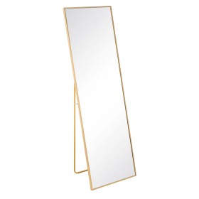 Espejo Dorado Aluminio Cristal 50 x 2,5 x 160 cm