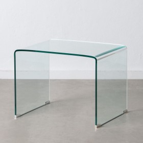 Mesa auxiliar Transparente Cristal Templado 63 x 50 x 48 cm