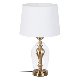Lámpara de mesa Dorado Lino Metal Hierro 40 W 220 V 33 x 33 x