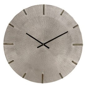 Reloj de Pared 59 x 59 cm Gris Aluminio
