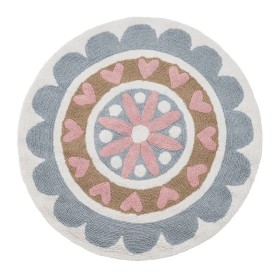 Kinderteppich Blume Baumwolle 100 cm