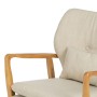 Armchair 67 x 73 x 84 cm Synthetic Fabric Beige Wo