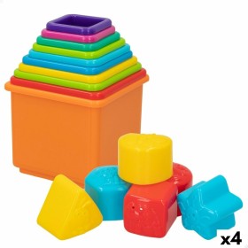 Bloques Apilables PlayGo 16 Piezas 4 Unidades 10,5