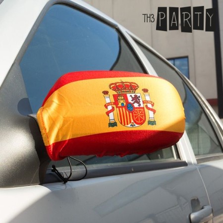 Spanish Flag Rear View Mirror Cover (Pack of 2)