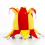 Spanish Flag Jester Hat with 14 Bells