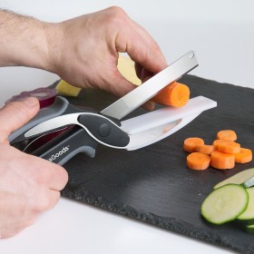 Cuchillo-Tijera con Mini Tabla de Cortar Integrada