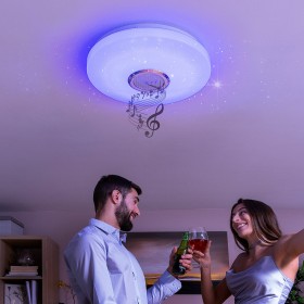 Lámpara LED de Techo con Altavoz Lumavox InnovaGoo