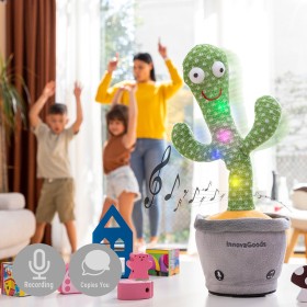 Dancing Talking Plush Cactus with Music and Multicolour LED