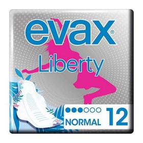 Compresas Normales con Alas LIBERTY Evax Liberty (12 uds) (12