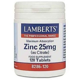 Supplément Alimentaire Lamberts Citrate de zinc 120 Unités