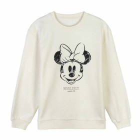 Damen Sweater ohne Kapuze Minnie Mouse Beige