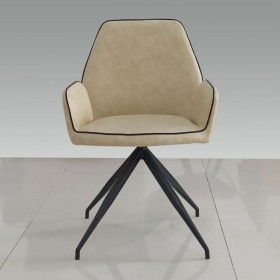 Chair DKD Home Decor 8424001860043 Black Beige Multicolour